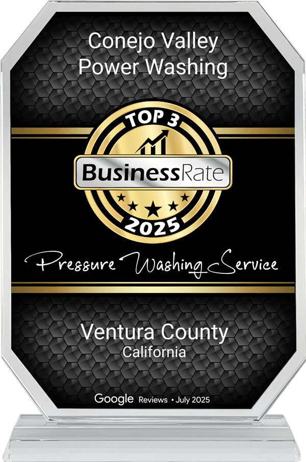 Conejo Valley Power Washing award badge 2025 - enlarged view